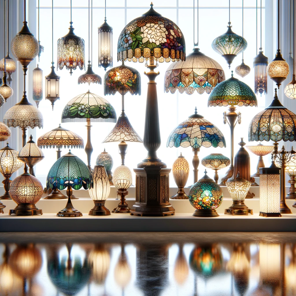 Chaque lampe Tiffany raconte une histoire unique, éclairant notre monde avec élégance et couleur